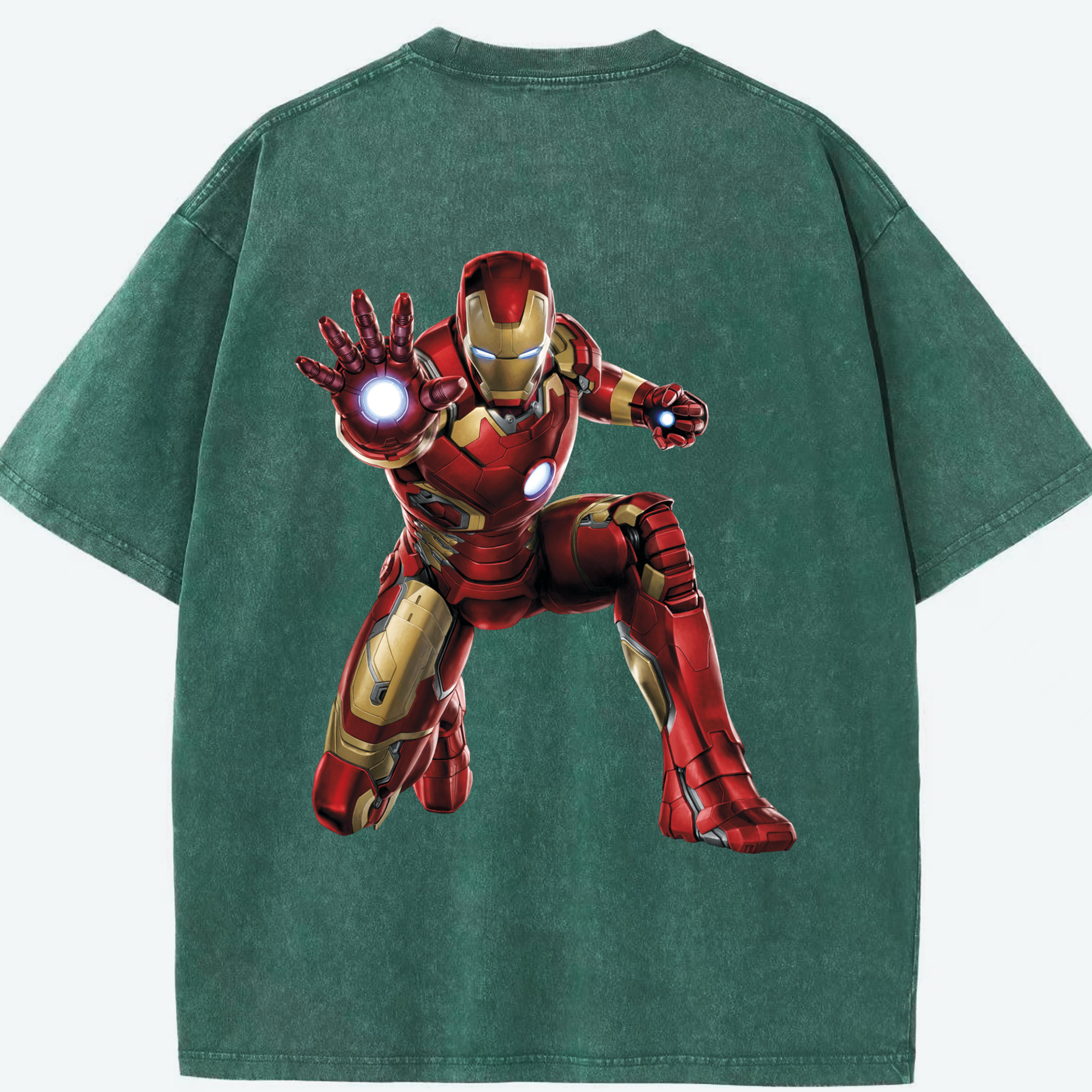 （画像用） アベンジャーズ The Avengers 綿100% ヴィンテージ風 半袖Tシャツ（背面プリント）